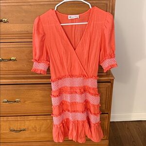 The Impeccable Pig Coral Dress